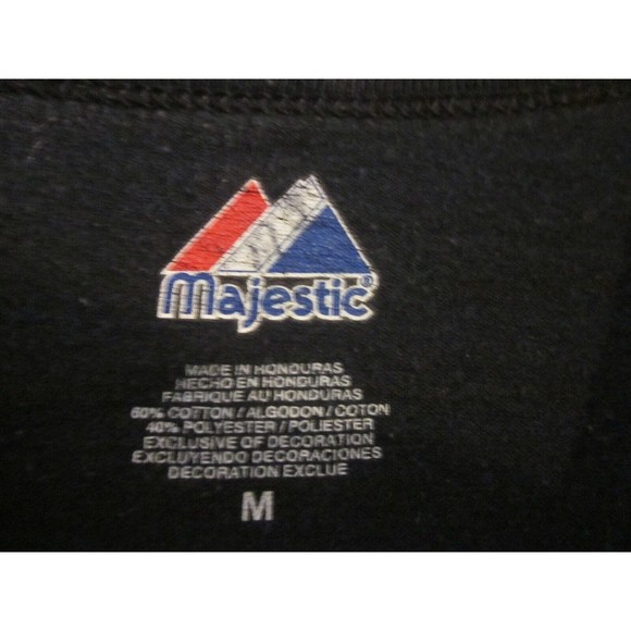 Vintage Houston Astros MAJESTIC Cotton 3 Button T-shirt Adult Size M Petro 8 - Picture 4 of 4